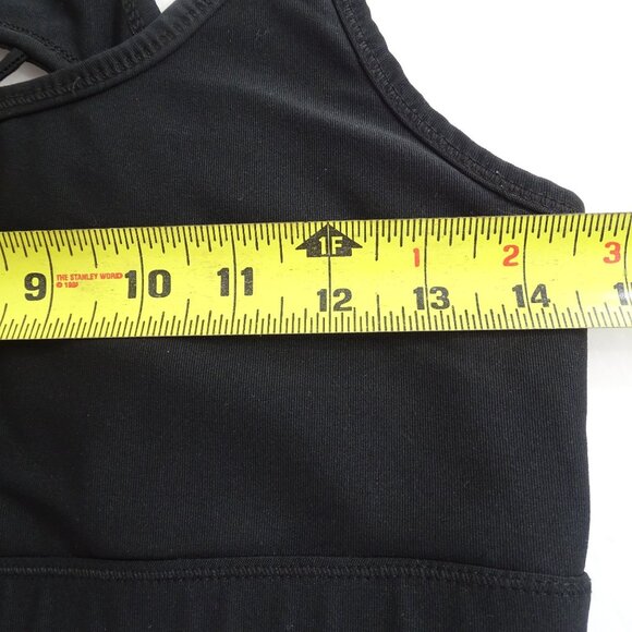 90 Degree By Reflex Black Sports Bra Women Size M Open Back Removeable Pads - Picture 7 of 8